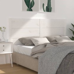 vidaXL Kopfteil Weiß 146x4x100 cm Massivholz Kiefer