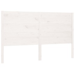 vidaXL Kopfteil Weiß 146x4x100 cm Massivholz Kiefer