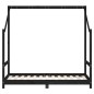 vidaXL Kinderbett Schwarz 80x160 cm Massivholz Kiefer vidaXL Kinderbett Schwarz 80x160 cm Massivholz Kiefer