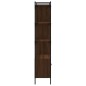 vidaXL Bücherregal mit Türen Braun Eiche 76,5x30x154,5cm Holzwerkstoff vidaXL Bücherregal mit Türen Braun Eiche 76,5x30x154,5cm Holzwerkstoff