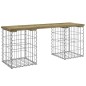 vidaXL Gartenbank aus Gabionen 103x31x42 cm Kiefernholz Imprägniert vidaXL Gartenbank aus Gabionen 103x31x42 cm Kiefernholz Imprägniert