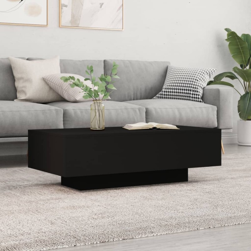 vidaXL Couchtisch Schwarz 100x49,5x31 cm Holzwerkstoff vidaXL Couchtisch Schwarz 100x49,5x31 cm Holzwerkstoff