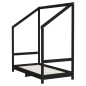 vidaXL Kinderbett Schwarz 70x140 cm Massivholz Kiefer vidaXL Kinderbett Schwarz 70x140 cm Massivholz Kiefer