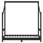 vidaXL Kinderbett Schwarz 70x140 cm Massivholz Kiefer vidaXL Kinderbett Schwarz 70x140 cm Massivholz Kiefer
