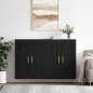 Wandschränke 2 Stk. Schwarz Holzwerkstoff Wandschränke 2 Stk. Schwarz Holzwerkstoff