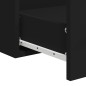 vidaXL Badschrank mit Spiegel Schwarz Holzwerkstoff vidaXL Badschrank mit Spiegel Schwarz Holzwerkstoff