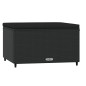 vidaXL Gartenhocker mit Kissen 2 Stk. Schwarz Poly Rattan vidaXL Gartenhocker mit Kissen 2 Stk. Schwarz Poly Rattan