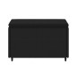 vidaXL Gartenhocker mit Kissen 2 Stk. Schwarz Poly Rattan vidaXL Gartenhocker mit Kissen 2 Stk. Schwarz Poly Rattan