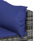 vidaXL Garten-Ecksofas mit Kissen 2 Stk. Grau Poly Rattan vidaXL Garten-Ecksofas mit Kissen 2 Stk. Grau Poly Rattan