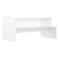 vidaXL Couchtisch Hochglanz-Weiß 90x55x42,5 cm Holzwerkstoff vidaXL Couchtisch Hochglanz-Weiß 90x55x42,5 cm Holzwerkstoff