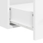 vidaXL Badschrank mit Spiegel Weiß Holzwerkstoff vidaXL Badschrank mit Spiegel Weiß Holzwerkstoff