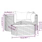 vidaXL 4-tlg. Garten-Lounge-Set mit Kissen Braun Poly Rattan vidaXL 4-tlg. Garten-Lounge-Set mit Kissen Braun Poly Rattan