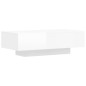 vidaXL Couchtisch Hochglanz-Weiß 100x49,5x31 cm Holzwerkstoff vidaXL Couchtisch Hochglanz-Weiß 100x49,5x31 cm Holzwerkstoff