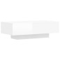 vidaXL Couchtisch Hochglanz-Weiß 100x49,5x31 cm Holzwerkstoff vidaXL Couchtisch Hochglanz-Weiß 100x49,5x31 cm Holzwerkstoff