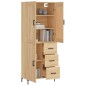 Highboard Sonoma-Eiche 69,5x34x180 cm Holzwerkstoff Highboard Sonoma-Eiche 69,5x34x180 cm Holzwerkstoff