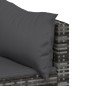 vidaXL Garten-Ecksofas mit Kissen 2 Stk. Grau Poly Rattan vidaXL Garten-Ecksofas mit Kissen 2 Stk. Grau Poly Rattan