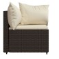 vidaXL Garten-Ecksofas mit Kissen 2 Stk. Braun Poly Rattan vidaXL Garten-Ecksofas mit Kissen 2 Stk. Braun Poly Rattan