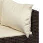 vidaXL Garten-Ecksofas mit Kissen 2 Stk. Braun Poly Rattan vidaXL Garten-Ecksofas mit Kissen 2 Stk. Braun Poly Rattan