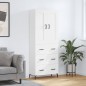 Highboard Weiß 69,5x34x180 cm Holzwerkstoff Highboard Weiß 69,5x34x180 cm Holzwerkstoff