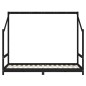 vidaXL Kinderbett Schwarz 90x190 cm Massivholz Kiefer vidaXL Kinderbett Schwarz 90x190 cm Massivholz Kiefer