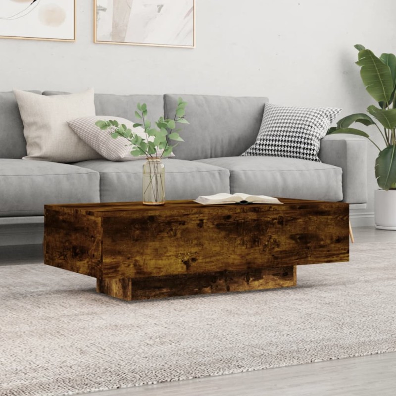 vidaXL Couchtisch Räuchereiche 100x49,5x31 cm Holzwerkstoff vidaXL Couchtisch Räuchereiche 100x49,5x31 cm Holzwerkstoff