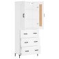 Highboard Weiß 69,5x34x180 cm Holzwerkstoff Highboard Weiß 69,5x34x180 cm Holzwerkstoff
