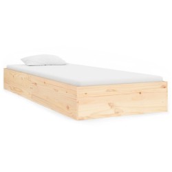 vidaXL Massivholzbett 75x190 cm