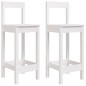 vidaXL Barhocker 2 Stk. Weiß 40x41,5x112 cm Massivholz Kiefer vidaXL Barhocker 2 Stk. Weiß 40x41,5x112 cm Massivholz Kiefer