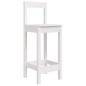 vidaXL Barhocker 2 Stk. Weiß 40x41,5x112 cm Massivholz Kiefer vidaXL Barhocker 2 Stk. Weiß 40x41,5x112 cm Massivholz Kiefer