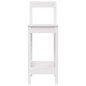 vidaXL Barhocker 2 Stk. Weiß 40x41,5x112 cm Massivholz Kiefer vidaXL Barhocker 2 Stk. Weiß 40x41,5x112 cm Massivholz Kiefer