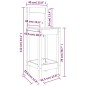 vidaXL Barhocker 2 Stk. Weiß 40x41,5x112 cm Massivholz Kiefer vidaXL Barhocker 2 Stk. Weiß 40x41,5x112 cm Massivholz Kiefer
