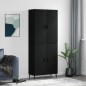 Highboard Schwarz 69,5x34x180 cm Holzwerkstoff Highboard Schwarz 69,5x34x180 cm Holzwerkstoff