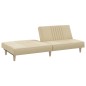 vidaXL Schlafsofa Creme Stoff vidaXL Schlafsofa Creme Stoff