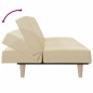 vidaXL Schlafsofa Creme Stoff vidaXL Schlafsofa Creme Stoff