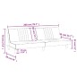 vidaXL Schlafsofa Creme Stoff vidaXL Schlafsofa Creme Stoff