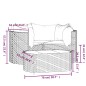 vidaXL 4-tlg. Garten-Lounge-Set mit Kissen Braun Poly Rattan vidaXL 4-tlg. Garten-Lounge-Set mit Kissen Braun Poly Rattan