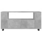 vidaXL TV-Schrank Betongrau 102x34,5x43 cm Holzwerkstoff vidaXL TV-Schrank Betongrau 102x34,5x43 cm Holzwerkstoff