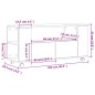 vidaXL TV-Schrank Betongrau 102x34,5x43 cm Holzwerkstoff vidaXL TV-Schrank Betongrau 102x34,5x43 cm Holzwerkstoff