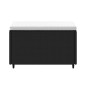 vidaXL Gartenhocker mit Kissen 2 Stk. Schwarz Poly Rattan vidaXL Gartenhocker mit Kissen 2 Stk. Schwarz Poly Rattan