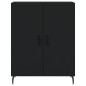 Highboard Schwarz 69,5x34x180 cm Holzwerkstoff Highboard Schwarz 69,5x34x180 cm Holzwerkstoff