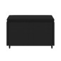 vidaXL Gartenhocker mit Kissen Schwarz Poly Rattan vidaXL Gartenhocker mit Kissen Schwarz Poly Rattan