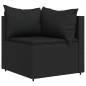 vidaXL 3-tlg. Garten-Lounge-Set mit Kissen Schwarz Poly Rattan vidaXL 3-tlg. Garten-Lounge-Set mit Kissen Schwarz Poly Rattan