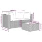 vidaXL 3-tlg. Garten-Lounge-Set mit Kissen Schwarz Poly Rattan vidaXL 3-tlg. Garten-Lounge-Set mit Kissen Schwarz Poly Rattan