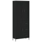 Highboard Schwarz 69,5x34x180 cm Holzwerkstoff Highboard Schwarz 69,5x34x180 cm Holzwerkstoff