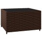 vidaXL 3-tlg. Garten-Lounge-Set mit Kissen Braun Poly Rattan vidaXL 3-tlg. Garten-Lounge-Set mit Kissen Braun Poly Rattan