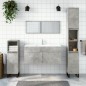 vidaXL Badschrank mit Spiegel Betongrau Holzwerkstoff vidaXL Badschrank mit Spiegel Betongrau Holzwerkstoff