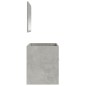 vidaXL Badschrank mit Spiegel Betongrau Holzwerkstoff vidaXL Badschrank mit Spiegel Betongrau Holzwerkstoff