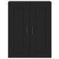 Highboard Schwarz 69,5x34x180 cm Holzwerkstoff Highboard Schwarz 69,5x34x180 cm Holzwerkstoff
