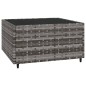 vidaXL 4-tlg. Garten-Lounge-Set mit Kissen Grau Poly Rattan vidaXL 4-tlg. Garten-Lounge-Set mit Kissen Grau Poly Rattan