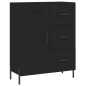 Highboard Schwarz 69,5x34x180 cm Holzwerkstoff Highboard Schwarz 69,5x34x180 cm Holzwerkstoff